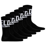 DIESEL unisex socks, 6-pack - SKM-RAY, ribbed cuffs, logo, plain