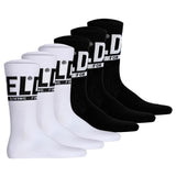 DIESEL unisex socks, 6-pack - SKM-RAY, ribbed cuffs, logo, plain