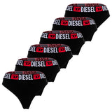 DIESEL Women's String, 6-Pack - UFST-STARS-THREEPACK, Thong, Panties, Cotton Stretch