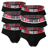 DIESEL Men's Briefs, 6-Pack - UMBR-ANDRETHREEPACK, Briefs, Cotton Stretch, plain