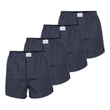 TOM TAILOR Men's Web Boxer Shorts, 4-pack - Pure Cotton, Westside C, checkered