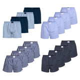 TOM TAILOR Men's Web Boxer Shorts, 4-pack - Pure Cotton, Westside C, checkered