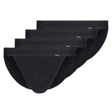 SKINY men's thong briefs, 4-pack - Cotton Retro, pants, fine rib, cotton