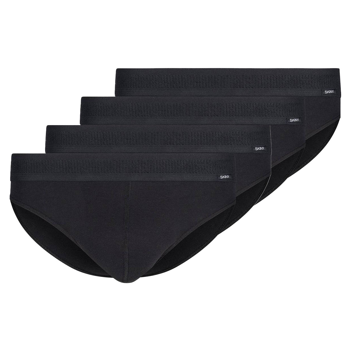 SKINY Herren Brasil-Slip, 4er Pack - Cotton Retro, Unterhose, Feinripp, Baumwolle