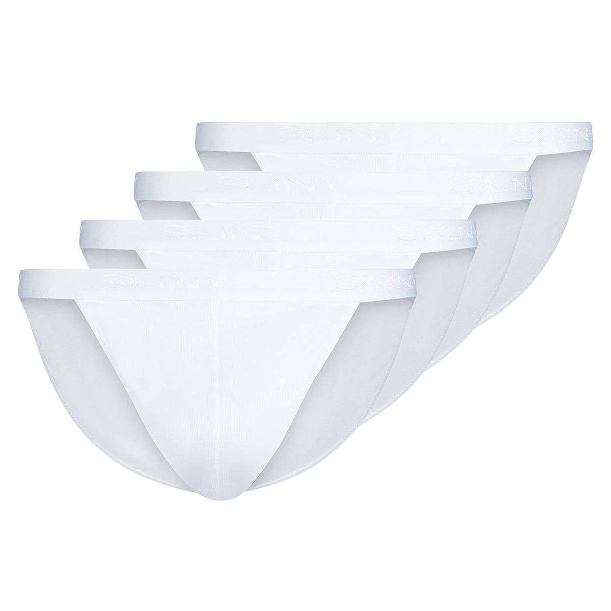 SKINY men's thong briefs, 4-pack - Cotton Retro, pants, fine rib, cotton
