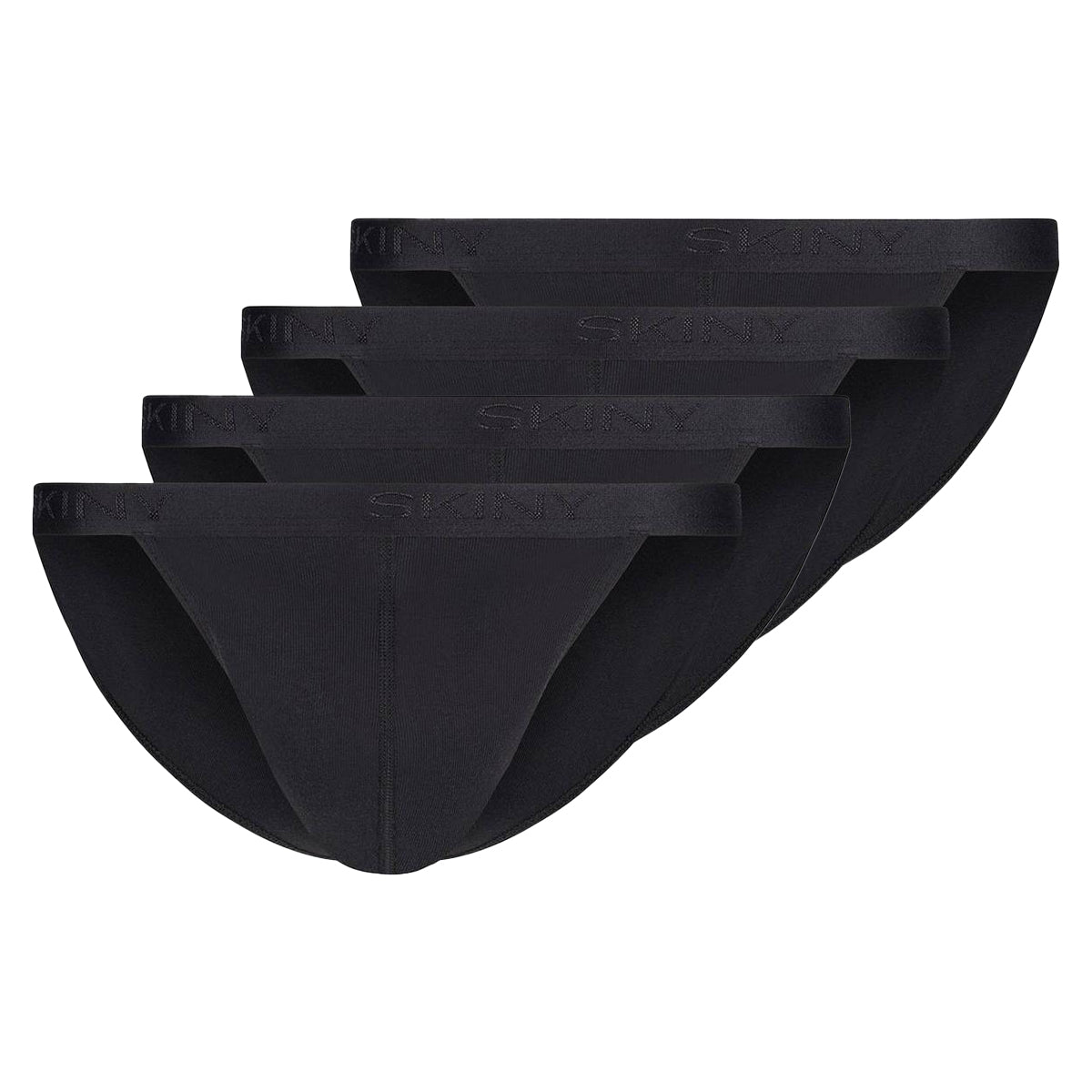 SKINY Herren Tanga-Slip, 4er Pack - Cotton Retro, Unterhose, Feinripp, Baumwolle