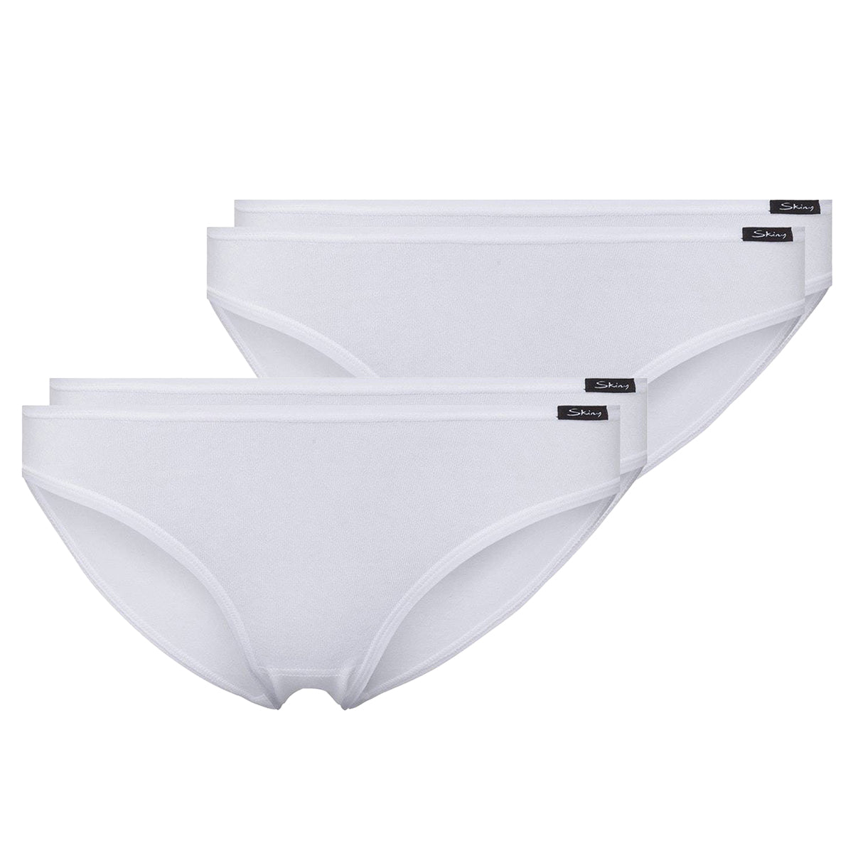 SKINY Damen Rio Slip, 4er Pack - Bikini Briefs, Cotton Stretch, Basic