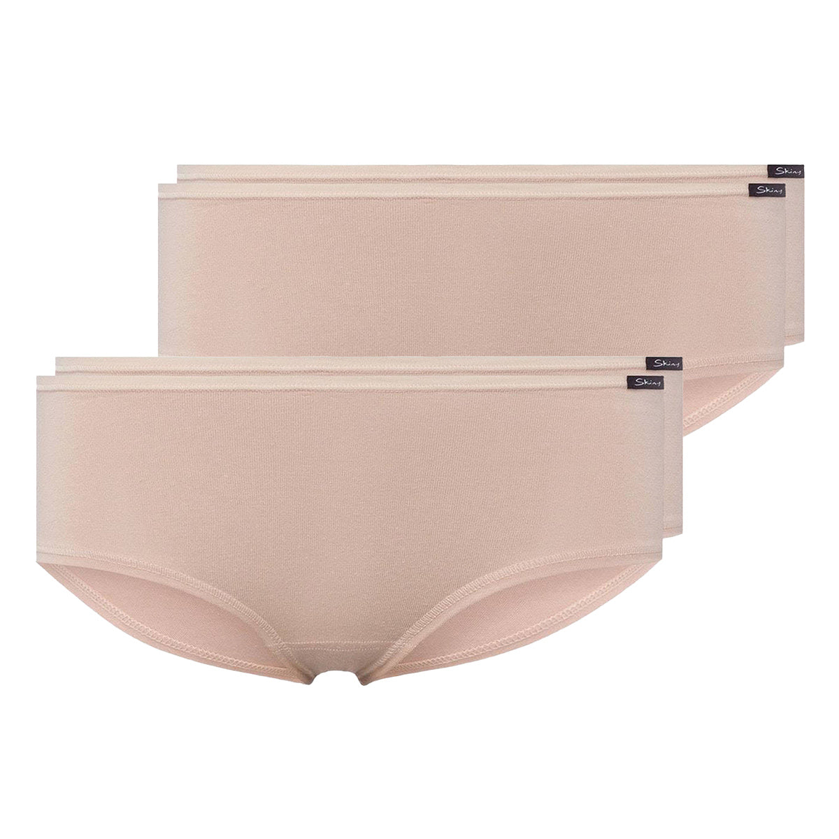 SKINY Damen Panty, 4er Pack - Slip, Pants, Cotton Stretch, Basic