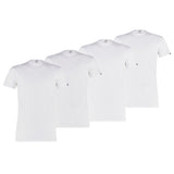 PUMA Herren T-Shirt, 4er Pack - Basic Crew Tee, Rundhals, Kurzarm, uni