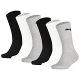 PUMA children's socks, 6-pack - Sport Junior Crew, terry sole, ribbed cuffs, logo