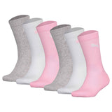 PUMA children's socks, 6-pack - Sport Junior Crew, terry sole, ribbed cuffs, logo
