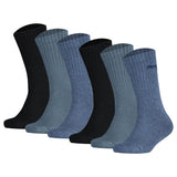 PUMA children's socks, 6-pack - Sport Junior Crew, terry sole, ribbed cuffs, logo