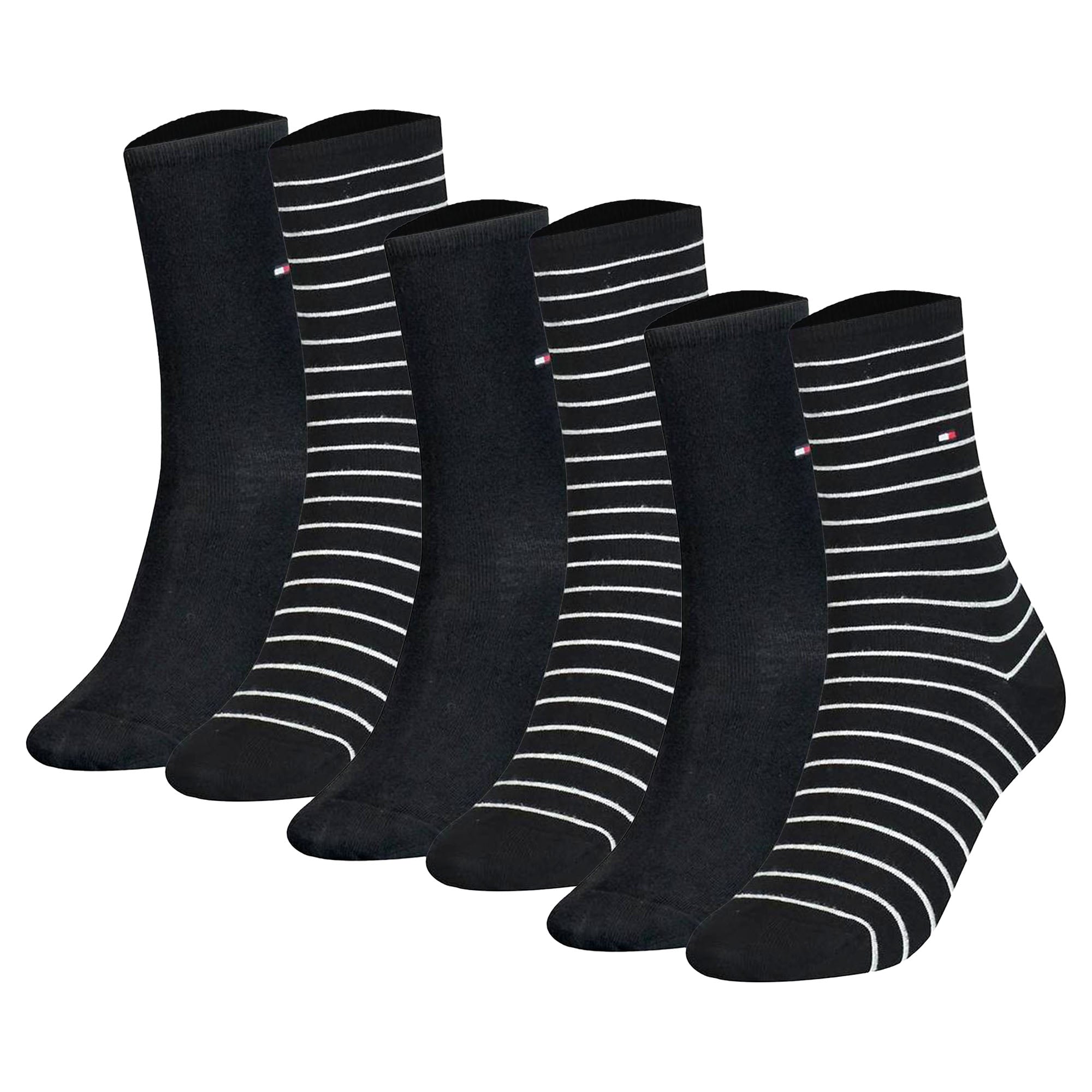 TOMMY HILFIGER Damen Socken, 6er Pack - Women's Patterned Styles