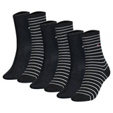 TOMMY HILFIGER Damen Socken, 6er Pack - Women's Patterned Styles