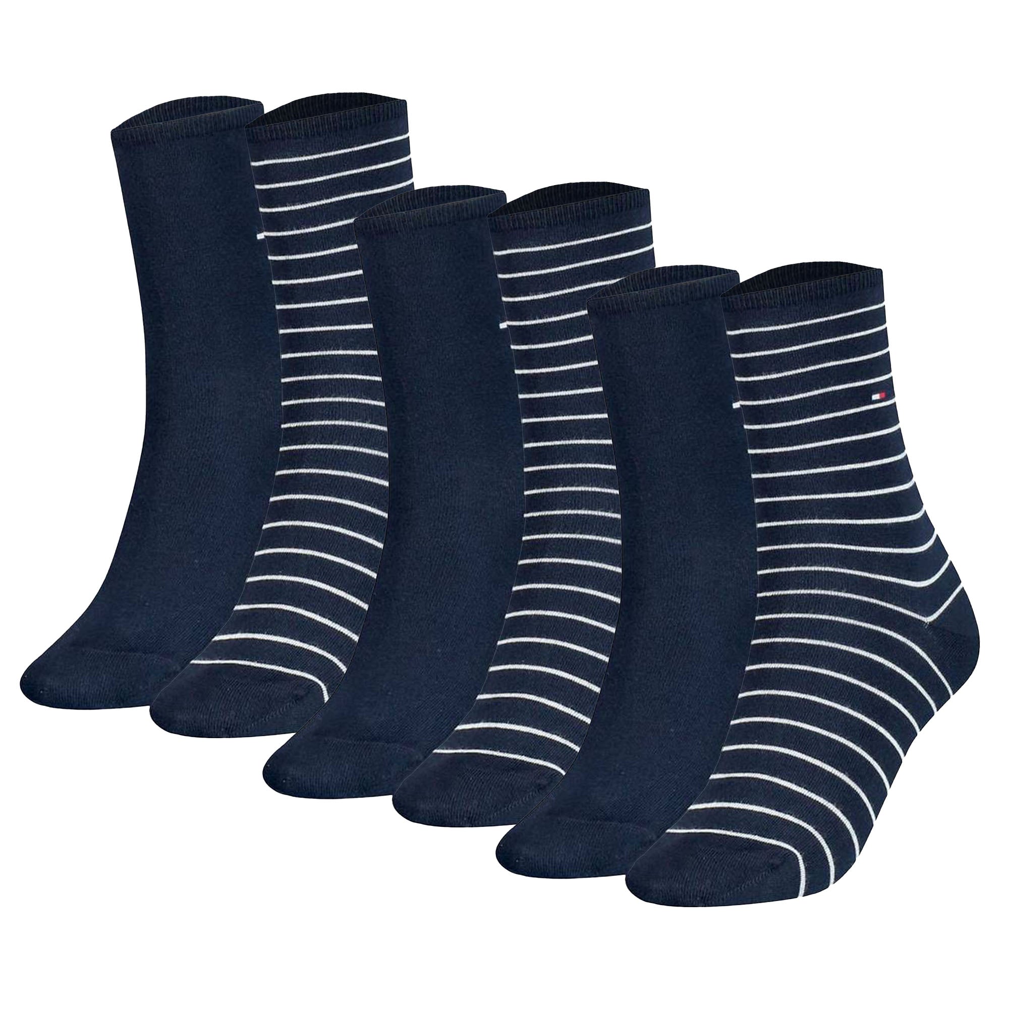 TOMMY HILFIGER Damen Socken, 6er Pack - Women's Patterned Styles