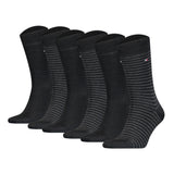 TOMMY HILFIGER Men Socks, 6-pack – Small Stripe Socks 6P, narrow stripes
