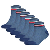 TOMMY HILFIGER Kinder Quarter-Socken, 6er Pack - ICONIC SPORTS, Frottee-Sohle
