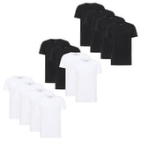 MUSTANG Herren T-Shirts, 4er Pack - Allen, Bio-Baumwolle, Single Jersey, Rundhals