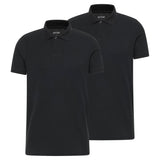 MUSTANG Herren Poloshirt 2er Pack - Palco, Knit Piqué, Bio-Baumwolle, einfarbig