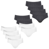 Sloggi Men's Briefs, 4-Pack - 24/7 Midi, Underwear, Underpants, Cotton, Logo, solid color