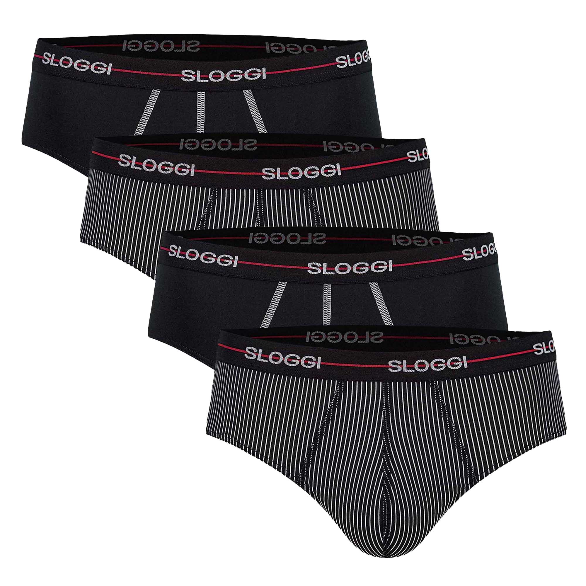 Sloggi Herren Slips 4er Pack - Start midi C4P box, Baumwolle
