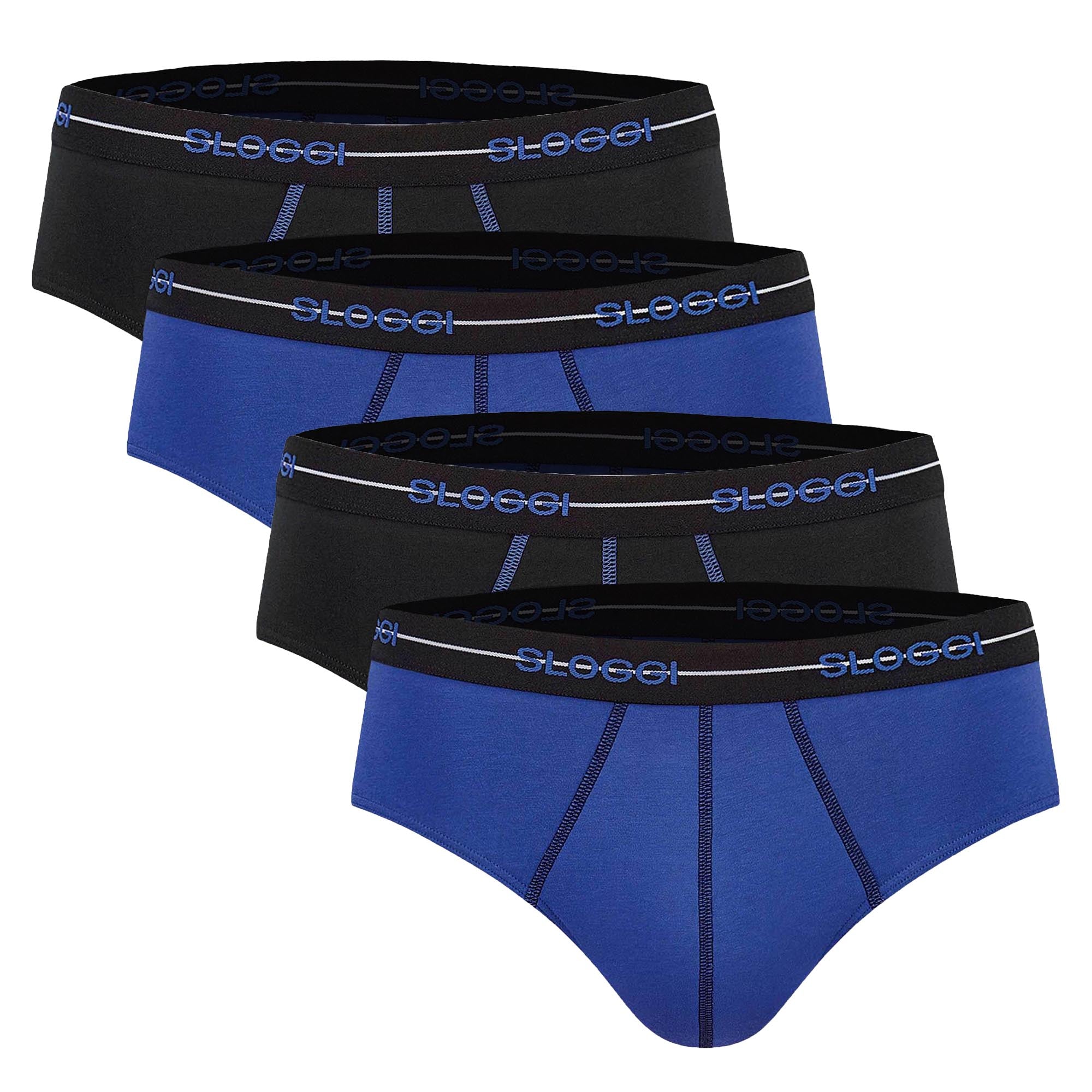 Sloggi Herren Slips 4er Pack - Start midi C4P box, Baumwolle