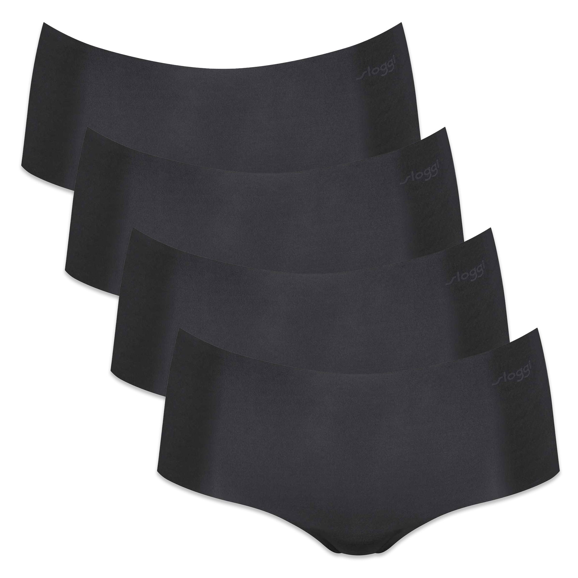Sloggi Damen Shorts, 4er Pack - Zero Microfibre 2.0 Shorts, Mikrofaser, einfarbig