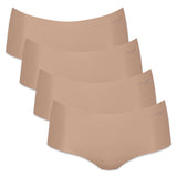 Sloggi Women's Shorts, 4-pack - Zero Microfibre 2.0 Shorts, Microfiber, Solid Color