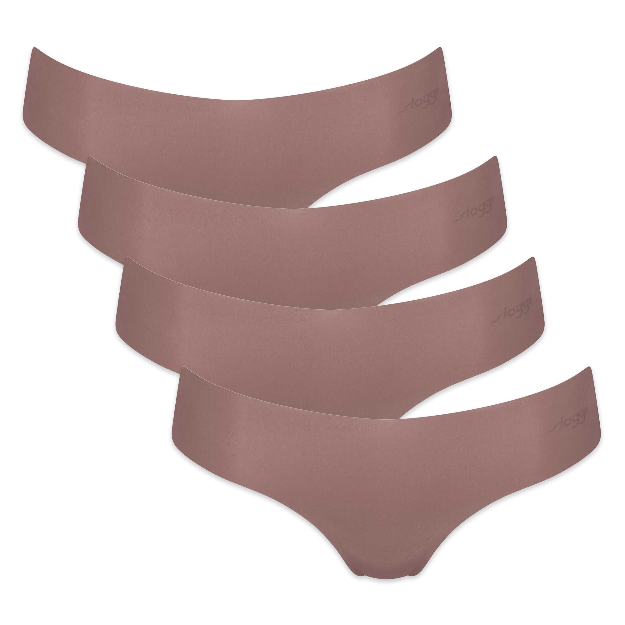 Sloggi Damen String, 4er Pack - Zero Microfibre 2.0 Hipstring, Mikrofaser, einfarbig