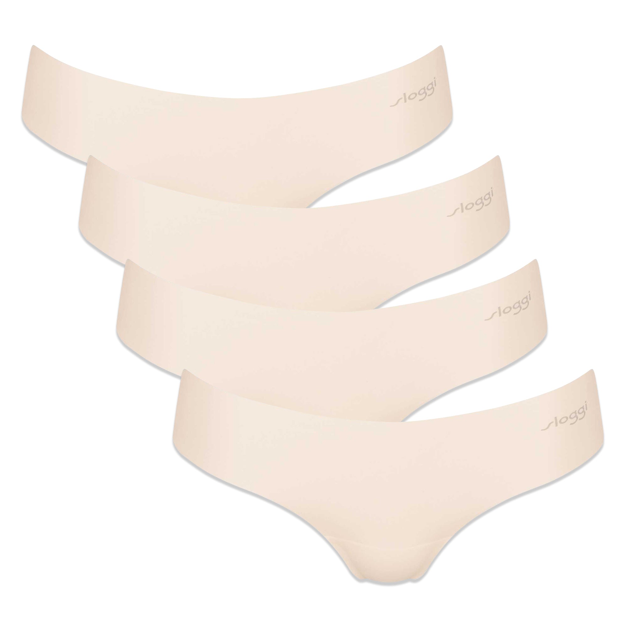 Sloggi Damen String, 4er Pack - Zero Microfibre 2.0 Hipstring, Mikrofaser, einfarbig