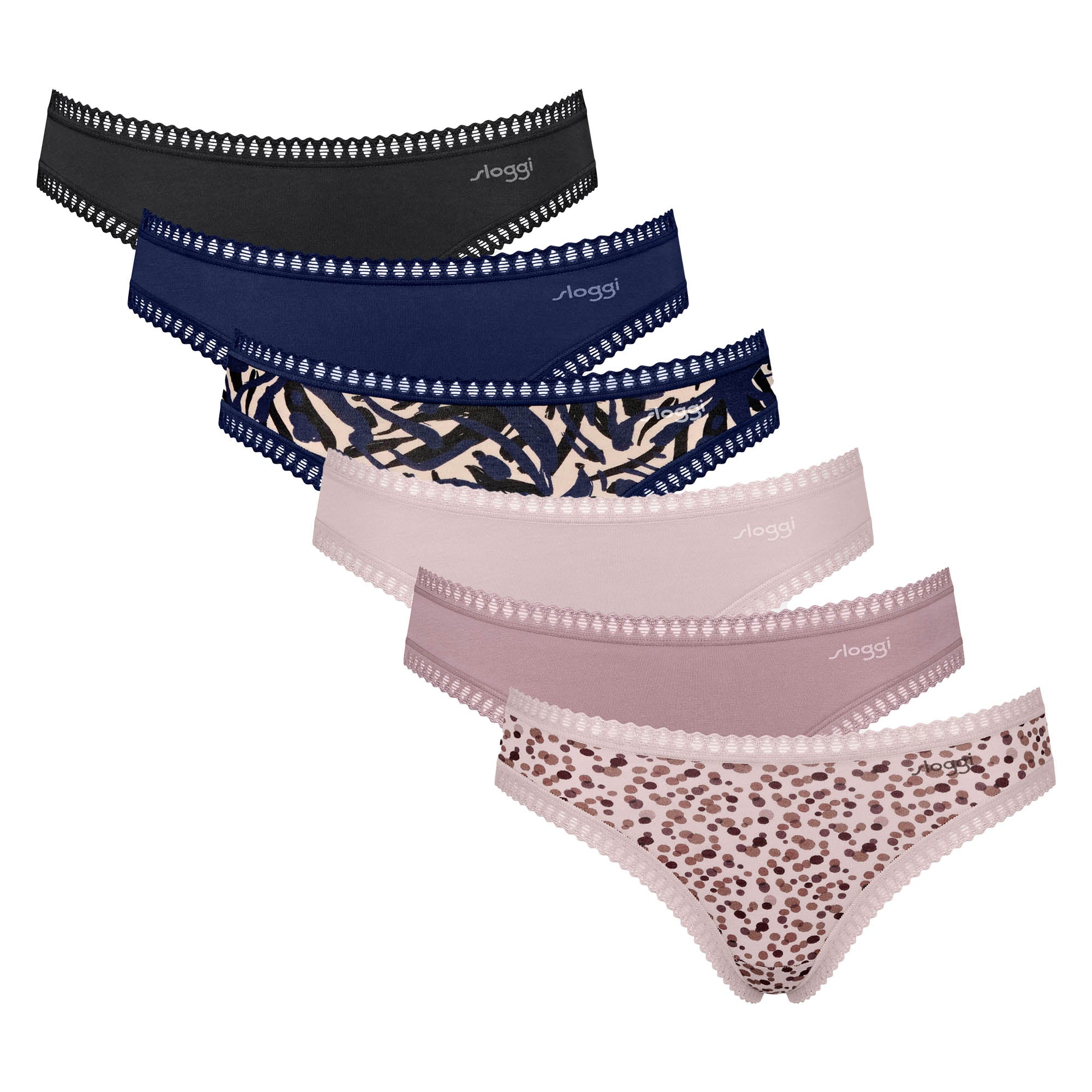 Sloggi ladies' briefs, 6-pack - GO Crush Mini C6P, pants, stretch cotton