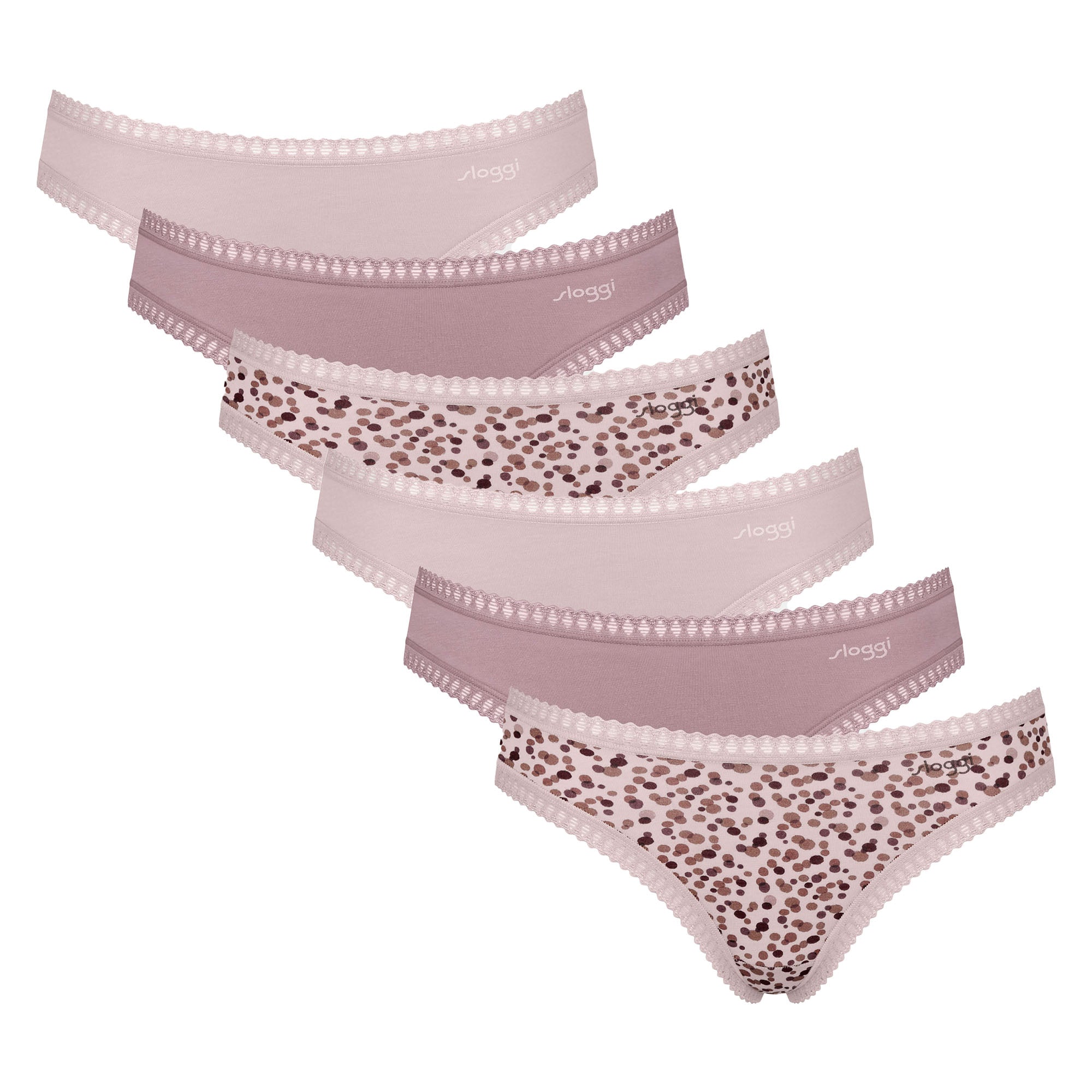 Sloggi Damen Slips, 6er Pack - GO Crush Mini C6P, Unterhose, Stretch-Baumwolle