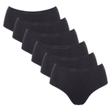 Sloggi Damen Slips, 6er Pack - GO Daily Cotton Midi 6P, Unterhose, Stretch-Baumwolle