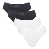 Sloggi Damen Slips, 4er Pack - Double Comfort Tai 4P, Unterhose, Stretch-Baumwolle