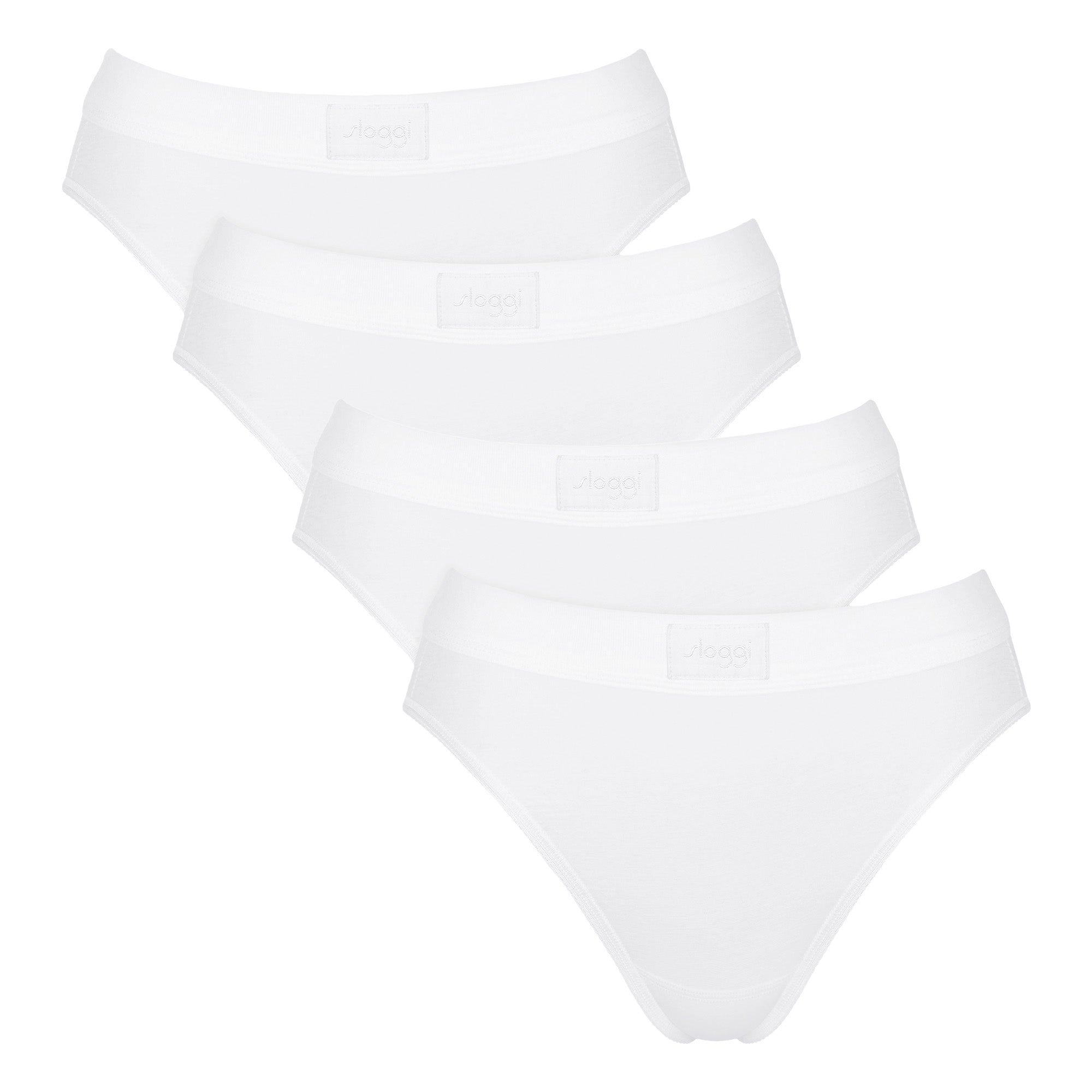 Sloggi Damen Slips, 4er Pack - Double Comfort Tai 4P, Unterhose, Stretch-Baumwolle