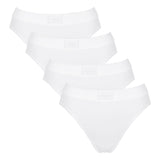 Sloggi Damen Slips, 4er Pack - Double Comfort Tai 4P, Unterhose, Stretch-Baumwolle