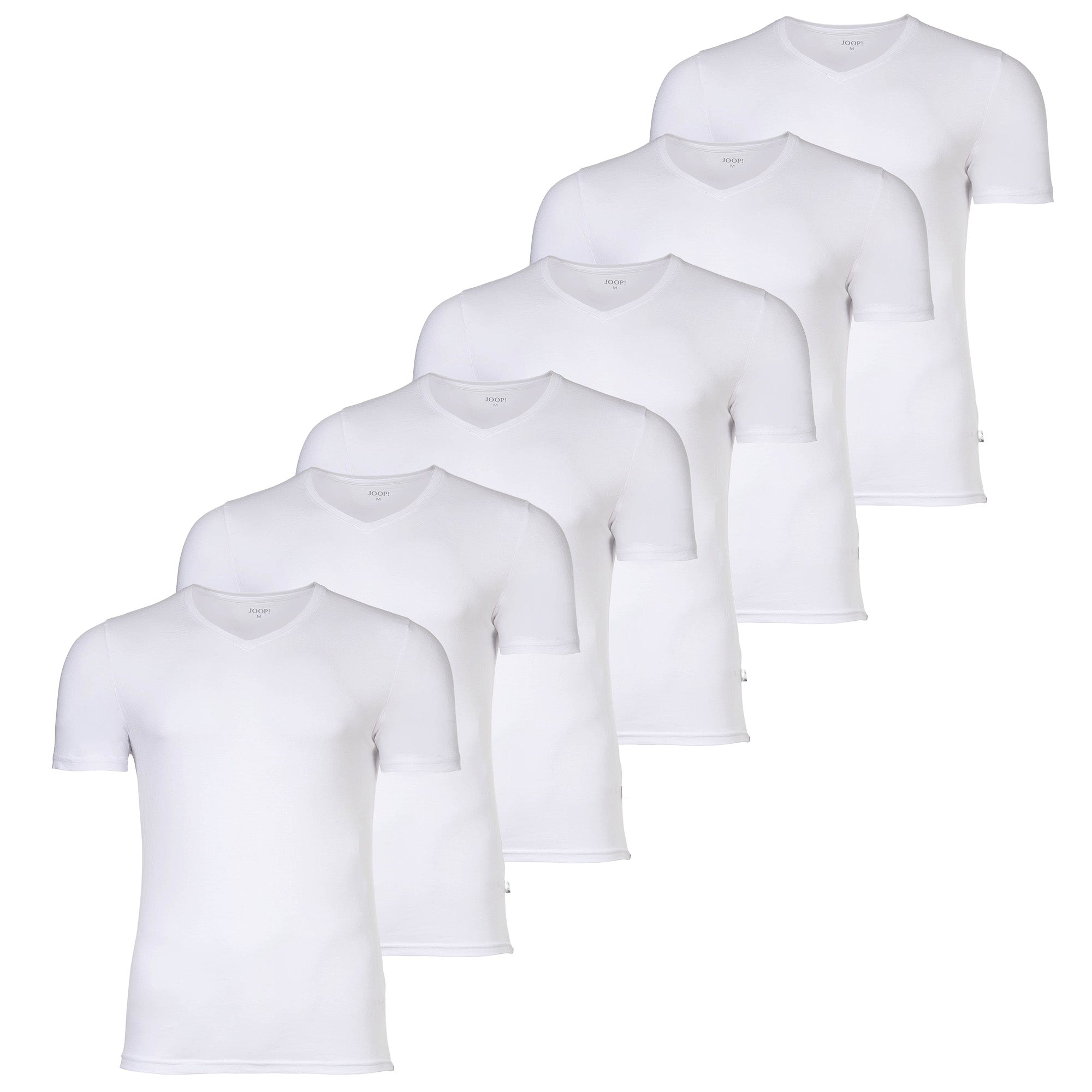 JOOP! Herren T-Shirts, V-Neck, 6er Pack - Everyday, Unterziehshirt, Cotton Stretch