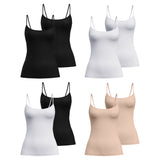 CALIDA Women Spaghetti Top pack of 2 - Sleek Skin, Top, Silky Smooth, plain colour