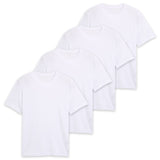 TOM TAILOR Men’s T-Shirt, 4-Pack - Crew Neck Tee, Crew Neck, Regular Fit, Cotton