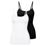 CALIDA Ladies' Spaghetti Top, 2 pack - Natural Comfort, Undershirt, Top, Jersey, Single-colored