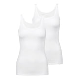 CALIDA ladies top pack of 2 - Natural Comfort, vest, tank top, jersey, single-coloured