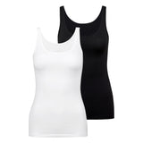 CALIDA ladies top pack of 2 - Natural Comfort, vest, tank top, jersey, single-coloured