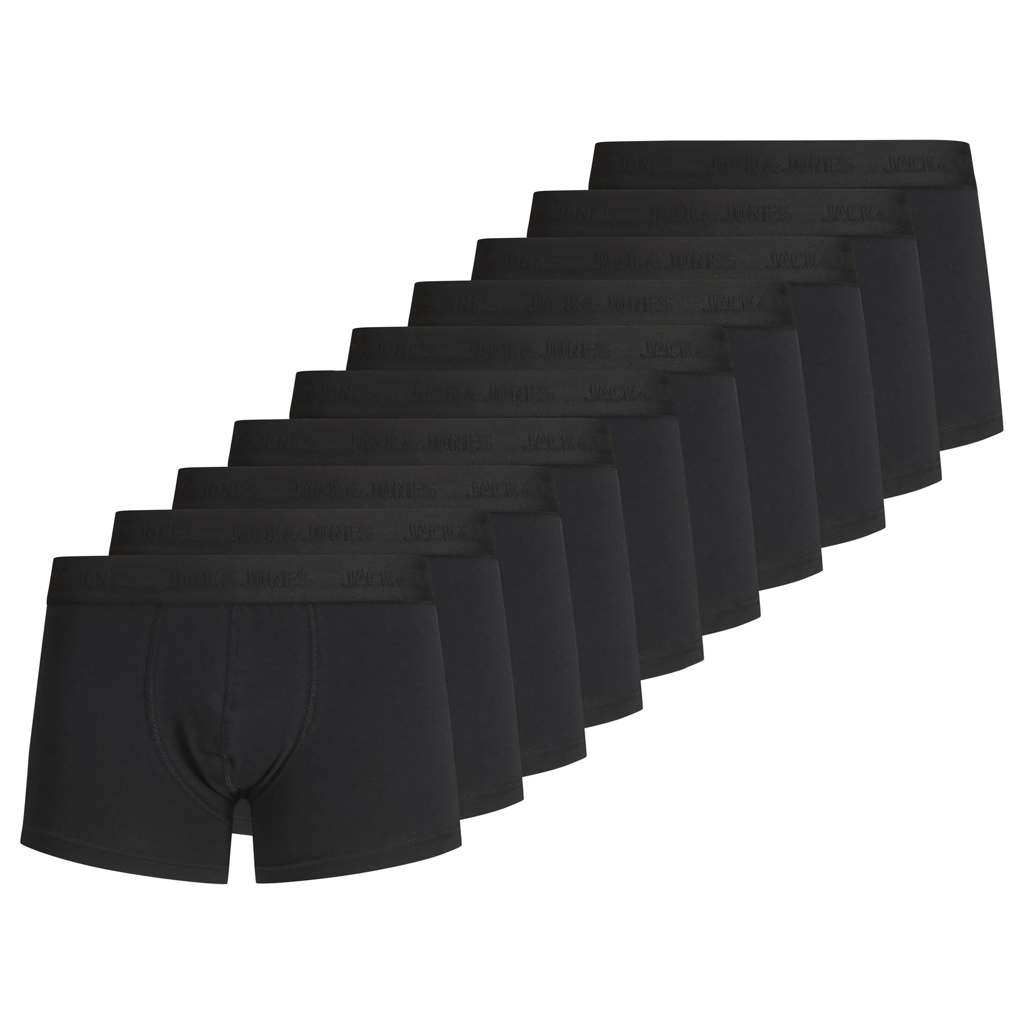JACK&JONES Herren Boxer Shorts, 10er Pack - JACTONE IN TONE TRUNKS, Baumwoll-Stretch