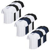 Jack & Jones Men's T-Shirt, 10-Pack - JJEORGANIC BASIC TEE O-NECK, short sleeve, organic cotton