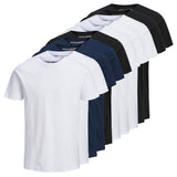 Jack & Jones Men's T-Shirt, 10-Pack - JJEORGANIC BASIC TEE O-NECK, short sleeve, organic cotton