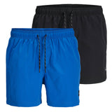 JACK&JONES Men Swim shorts 2-pack - JPSTMAUI JJSWIM SOLID AKM SN, swim trunks