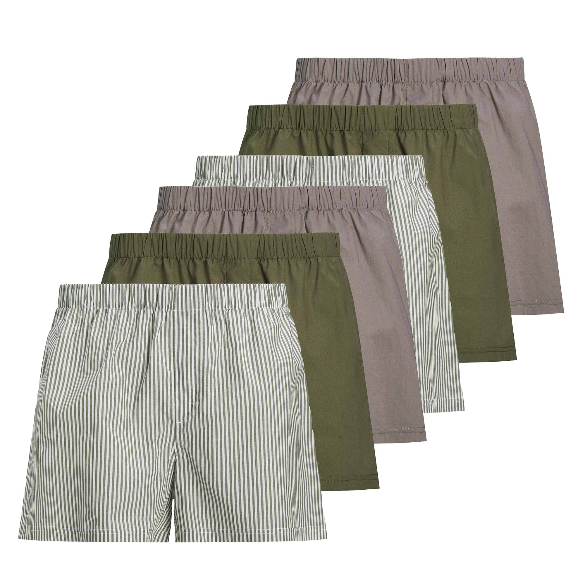 JACK&JONES men's woven boxer shorts, pack of 6 - JACMILANO WOVEN BOXERS 6 PACK , cotton