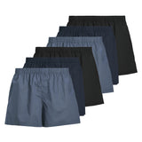 JACK&JONES men's woven boxer shorts, pack of 6 - JACMILANO WOVEN BOXERS 6 PACK , cotton