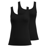 CALIDA women's tank top 2 pack - Essential Cotton, undershirt, top, jersey, single-colored