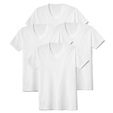 CALIDA Herren T-Shirt, 4er Pack - Natural Benefit, V-Ausschnitt, Single Jersey